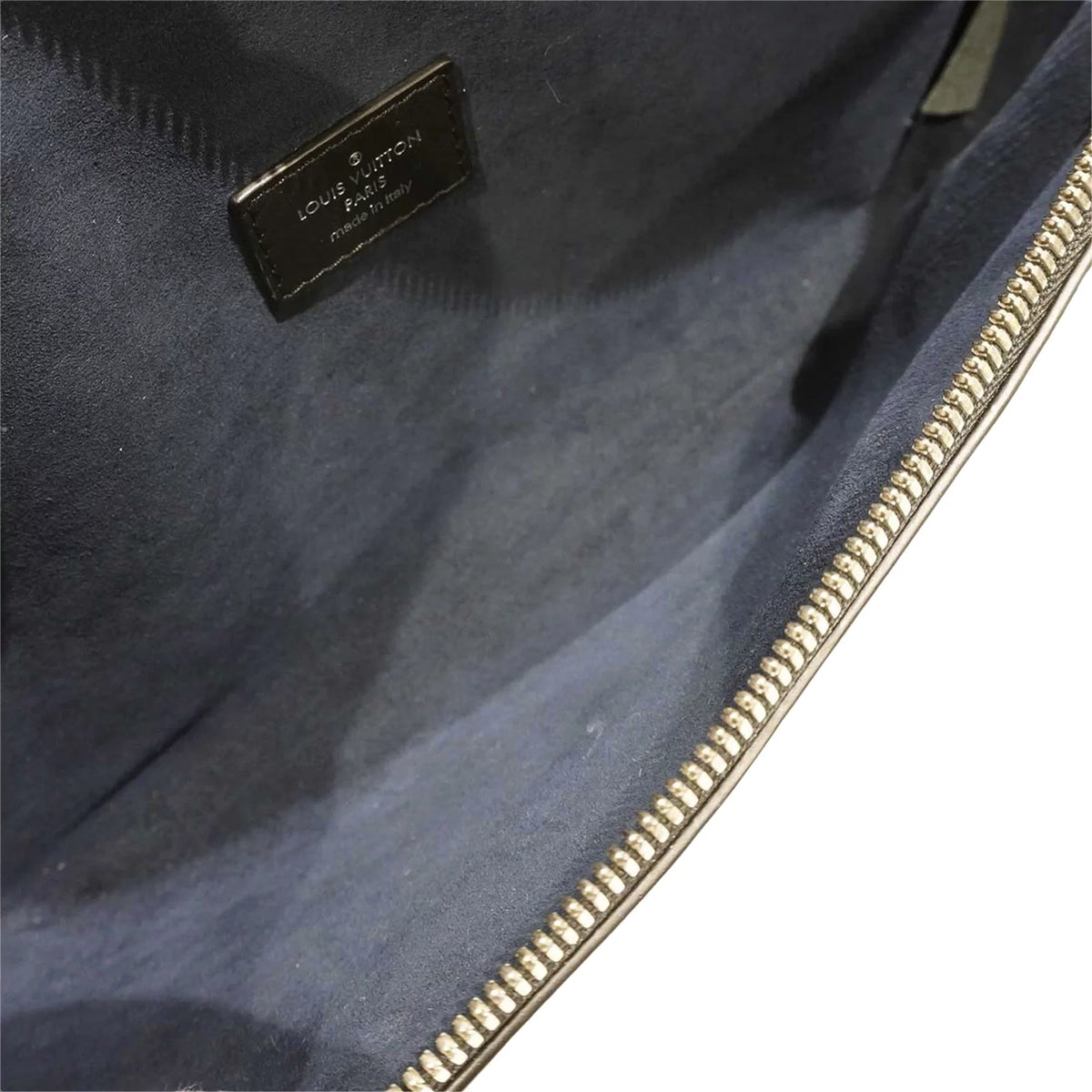 Unisex Leather (Good) Louis Epi Vuitton Pre-Owned Initials Bag Black Authenticated Belt