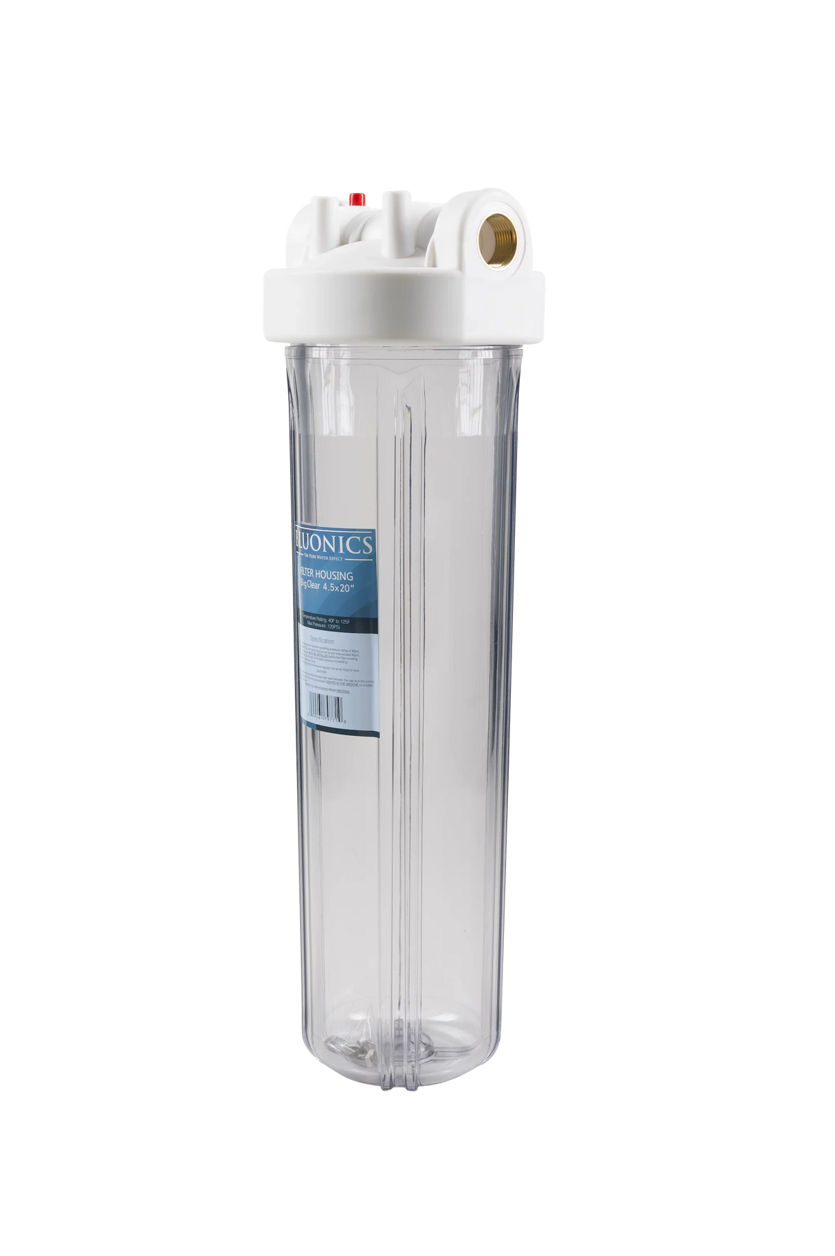 & House w/Pleated Clear 20" Filters Two Big Whole Sediment Blue Carbon Water Transparent Filter Blue Housings