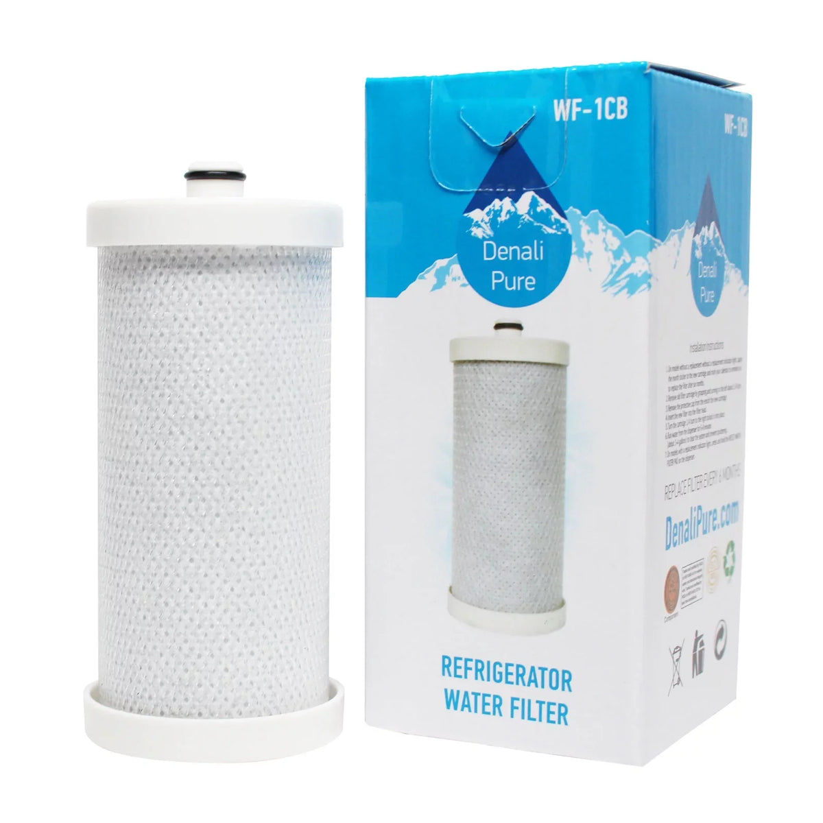 '- Fridge Frigidaire Brand - 5-Pack Filter 218717805 Water Compatible for Water Replacement Filter 218717805 with Refrigerator Pure Cartridge Denali Frigidaire