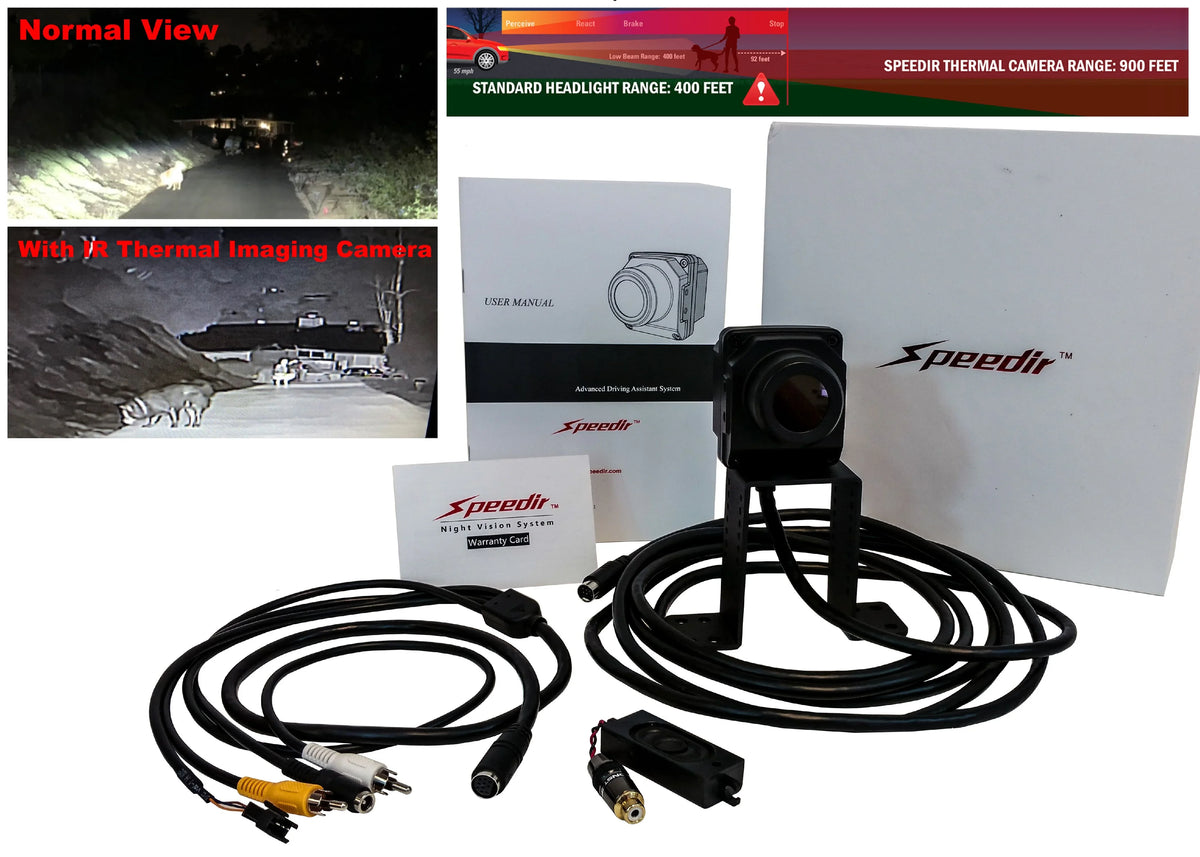 Digital Camera Vision Thermal Sensor Automobile IR System Infrared Driving Night SPEEDIR Imaging Assistant Heat