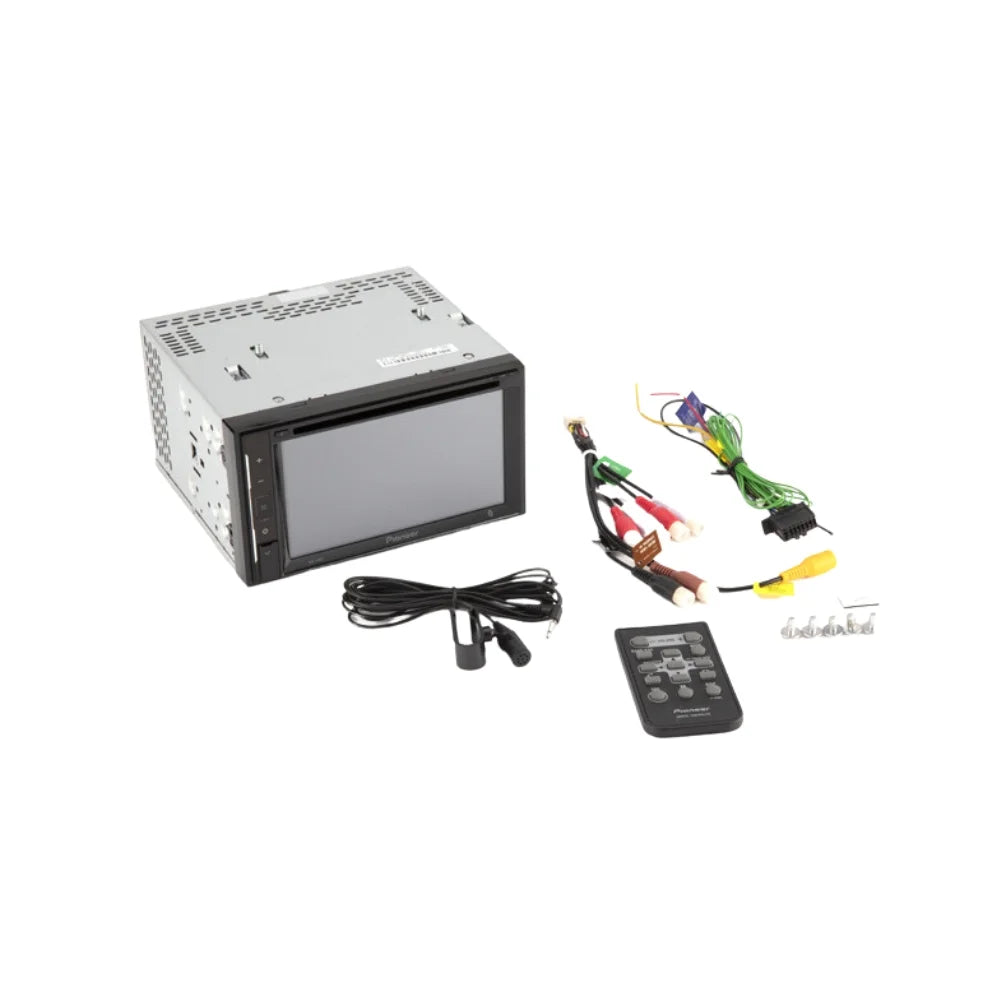 Digital Bundle Receiver Media Stereo Kit/in-Dash for 6.2" Touchscreen Camera/Installation Pioneer AM/FM with WVGA W/ 2008-2015 Car DVD/CD Bluetooth/Backup KIT4903 Double DIN Titan