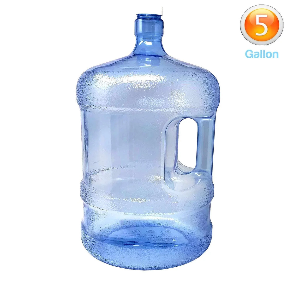 Residential Commercial Bottle Jug Container, Easy Handle, Water & Use, Gallon Reusable BPA-Free 5 PureAqua Sports Camping Carry Grip Plastic