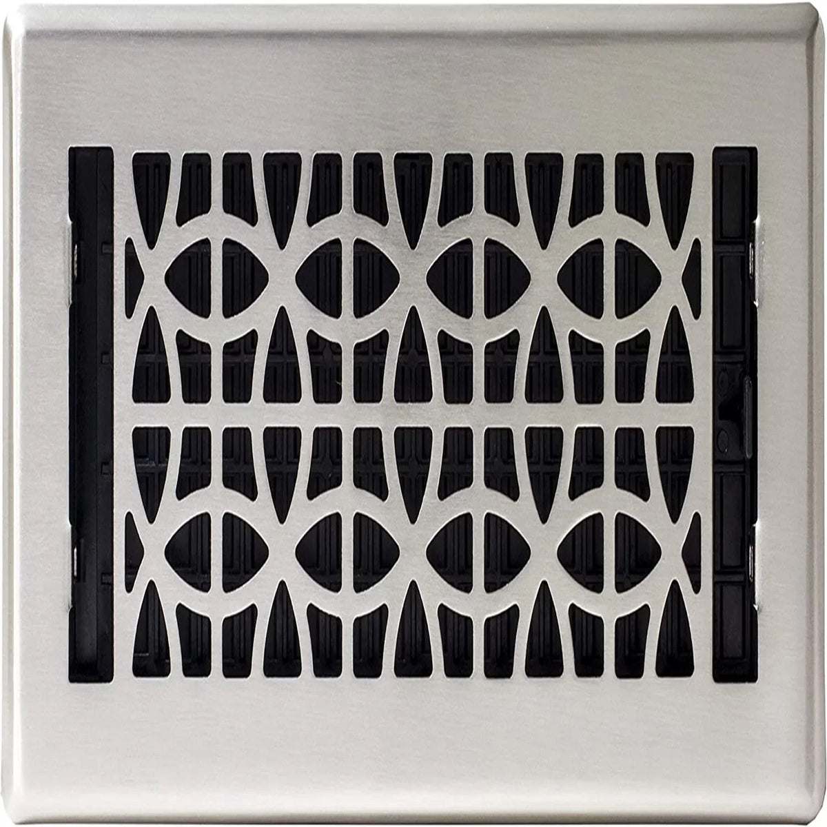 Plated Register, Floor Eclipse Nickel