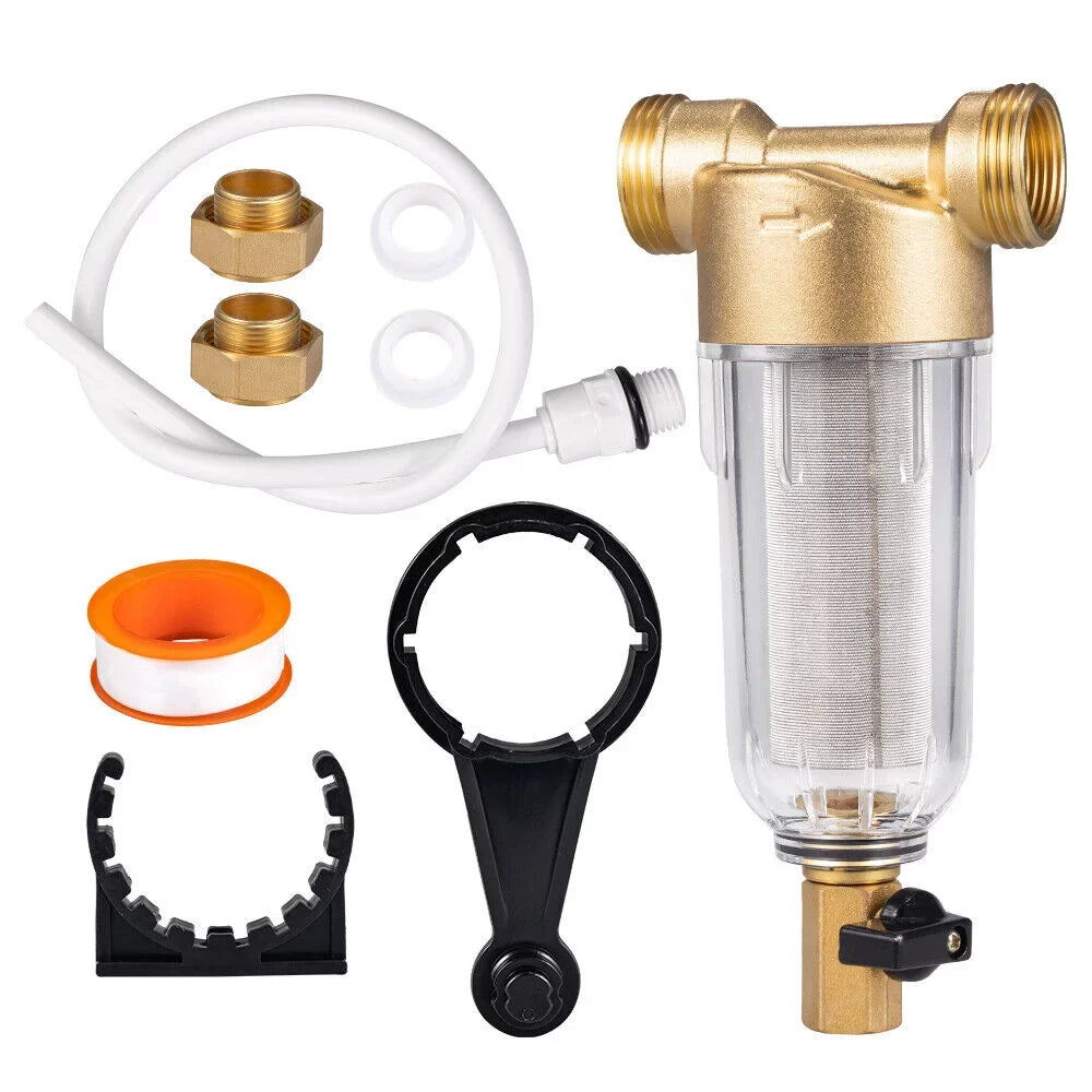 Filter Micron Spin 50 Water Sediment 2X System/whole House Water Pre-Filter Down