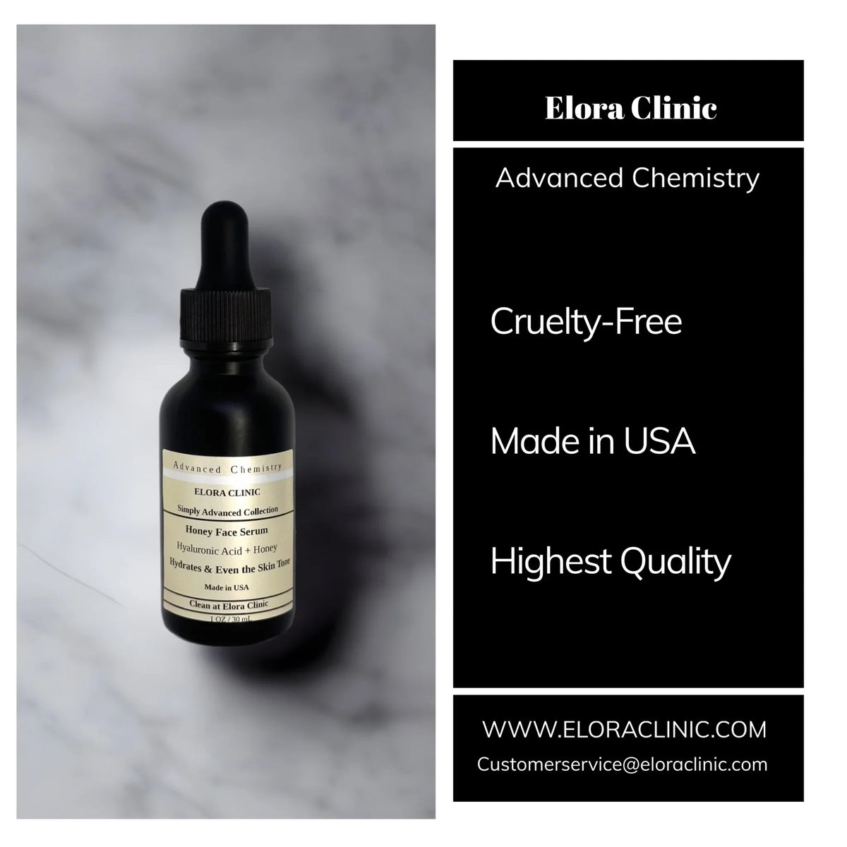 '- Hydrating Hyaluronic Honey Oil Free Elora Serum Deeply Honey Honey Based Acid Hyaluronic - + Water Acid Clinic - Serum - and