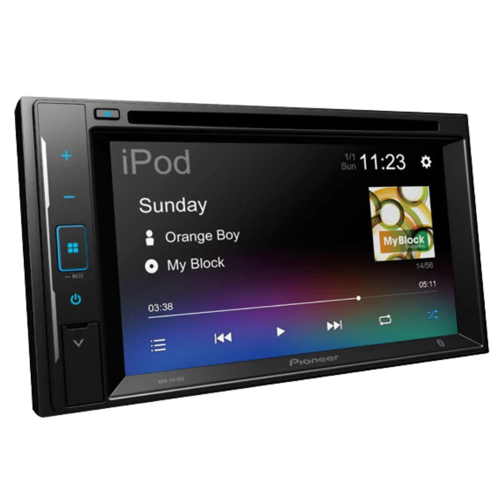 Media Receiver KIT4747 2002-2005 DIN with Digital Camera/Installation 2 Double Bluetooth/Backup W/ Door AM/FM Touchscreen Ford Stereo for Bundle Pioneer Kit/in-Dash 6.2" AVH-241EX Car Explorer DVD/CD