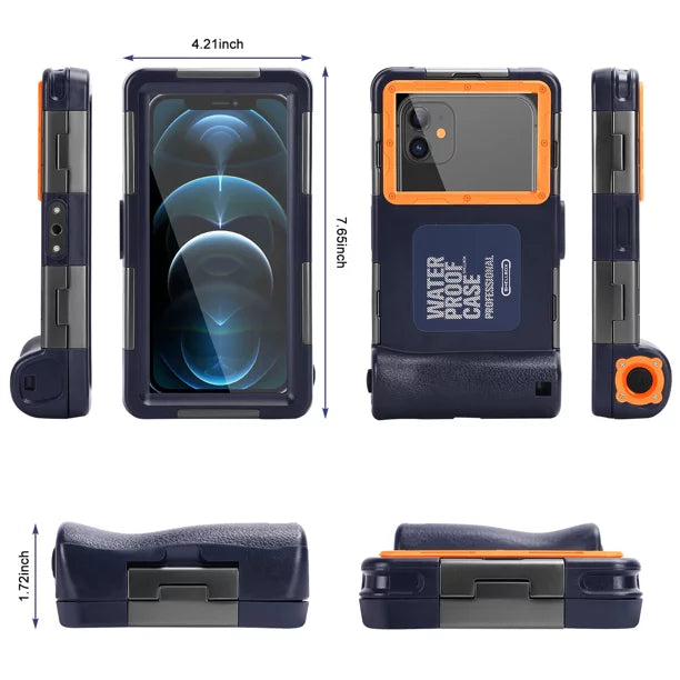 all Waterproof Swimming And to Underwater LCD Photo Diving Up 9 6.9 Case UrbanX Video for Phones [15m/50ft] Surfing with Professional Snorkeling Lanyard Pro Protective Inch OnePlus Housing