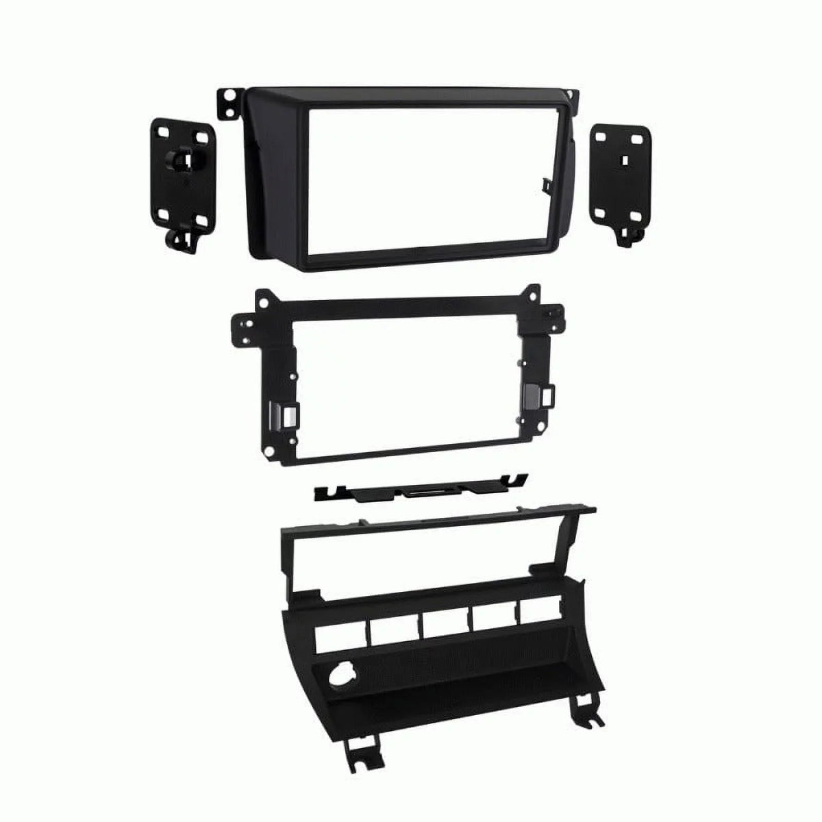 Panel Dash Metra with Adapter Kit 40-VW10 Vehicle BMW Installation 99-06 Antenna Double 3-Series and with 95-9310B Metra Harness 70-8590 Metra 5-Switch DIN Wiring