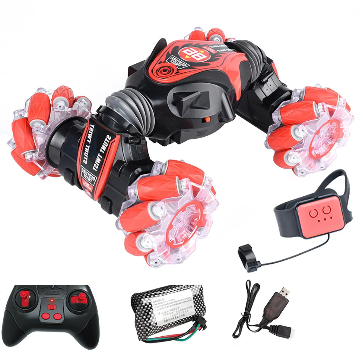 Drive, Car Toy & Birthday Girls Control With Toys Toddlers Four-Wheel Remote Off-Road Stunt 2.4G Car, Control Boys Sensing Stunt Gesture Sports For Remote Car Status