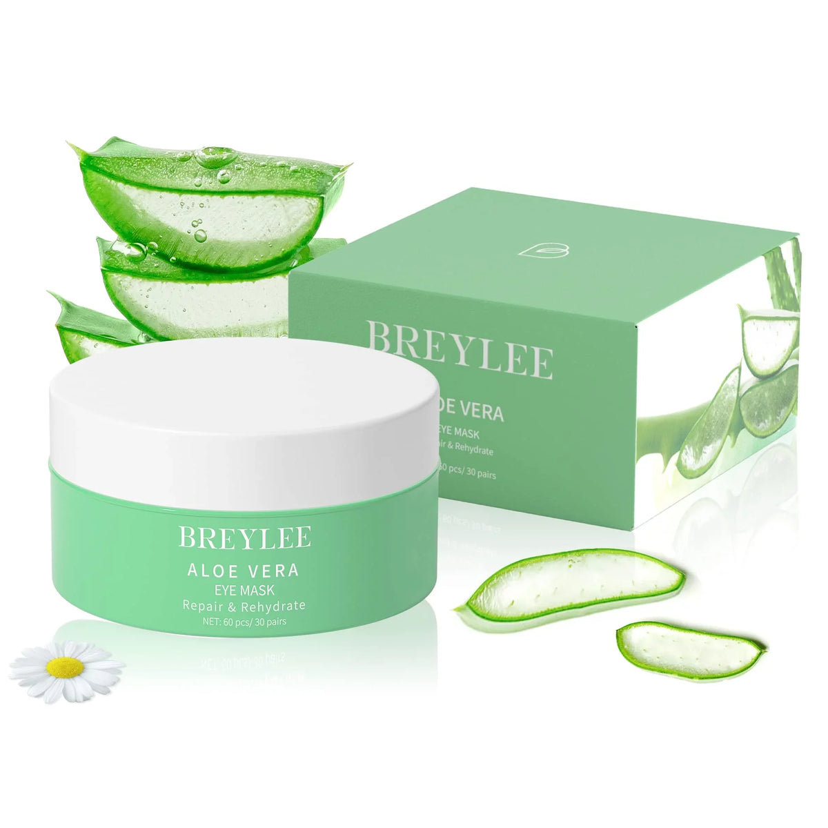 Face Vera - Mask, 30 Amino Aloe & for Pairs Collagen Acid Eye Care