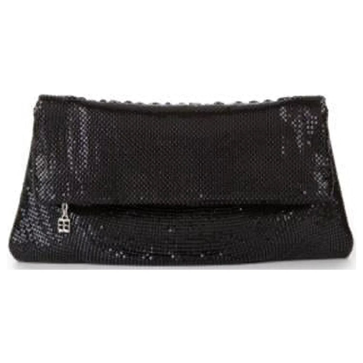 Metal Mesh Fold-Over Clutch