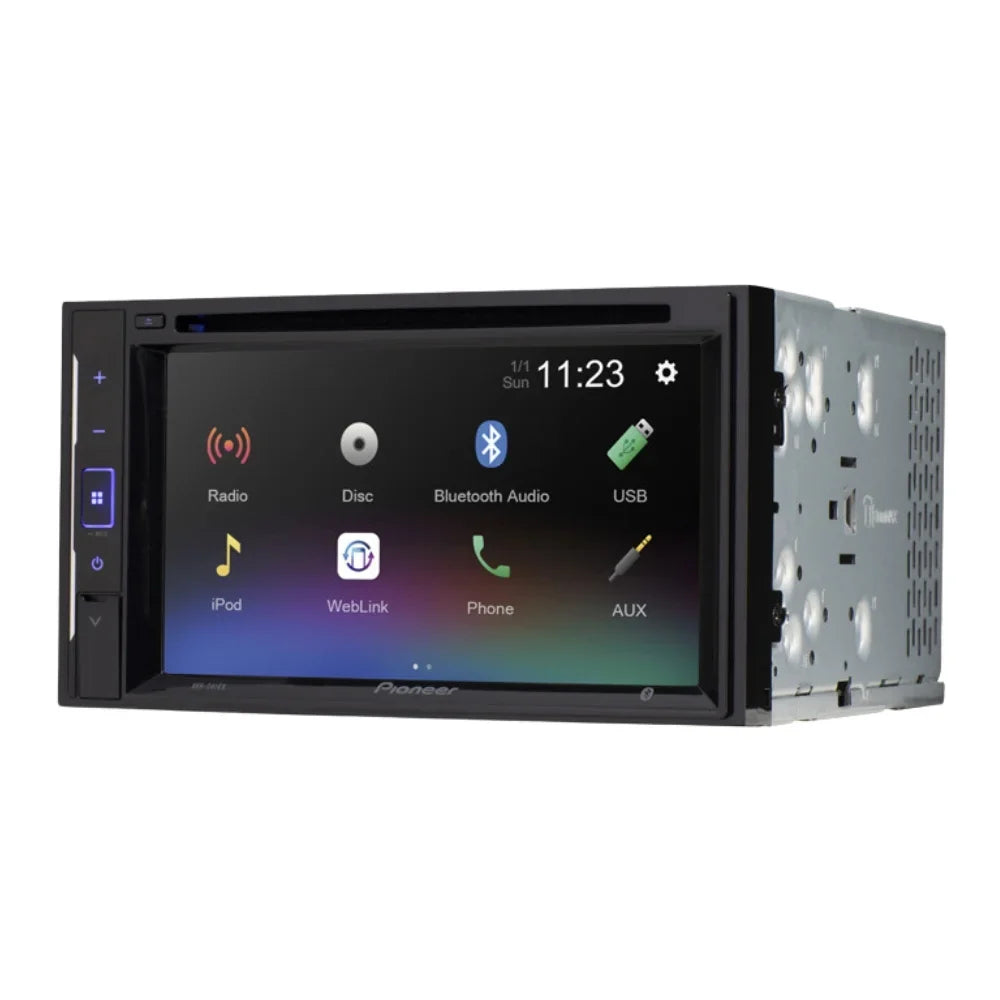 Digital Bundle Receiver Media Stereo Kit/in-Dash for 6.2" Touchscreen Camera/Installation Pioneer AM/FM with WVGA W/ 2008-2015 Car DVD/CD Bluetooth/Backup KIT4903 Double DIN Titan
