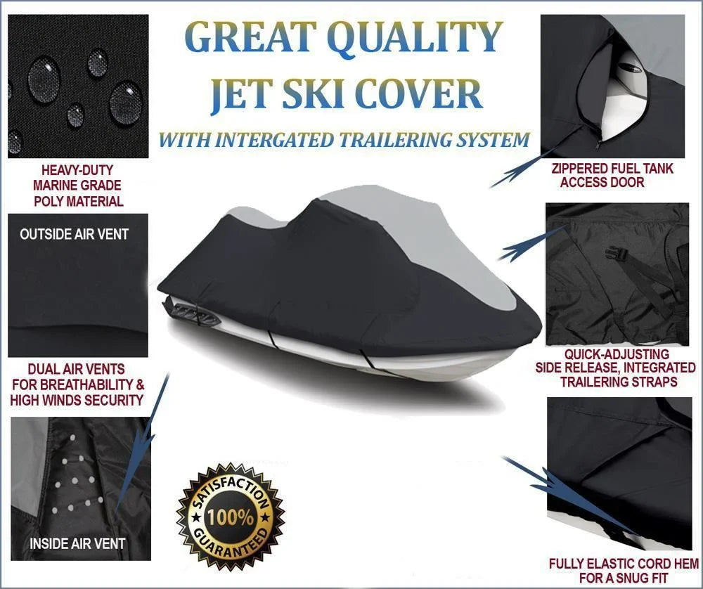 PWC Cover 2007-2014 Compatible HEAVY-DUTY for Deluxe SKI VX 600D SUPER JET Yamaha