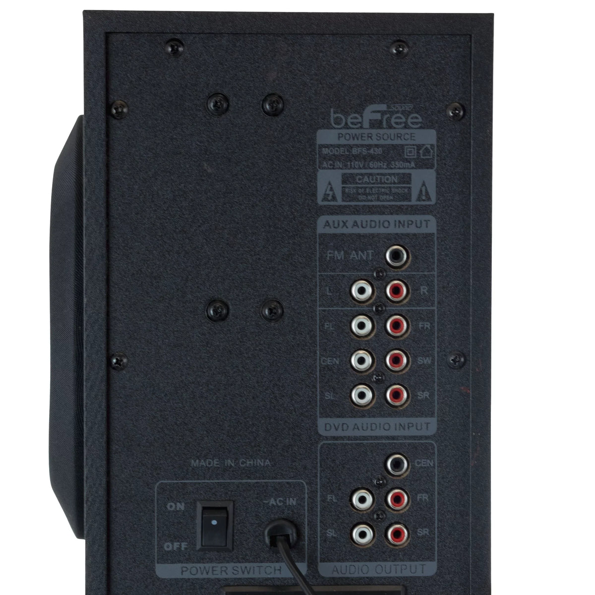beFree Remote CA w/ System Surround Sound 5.1 Speaker Bluetooth Sound