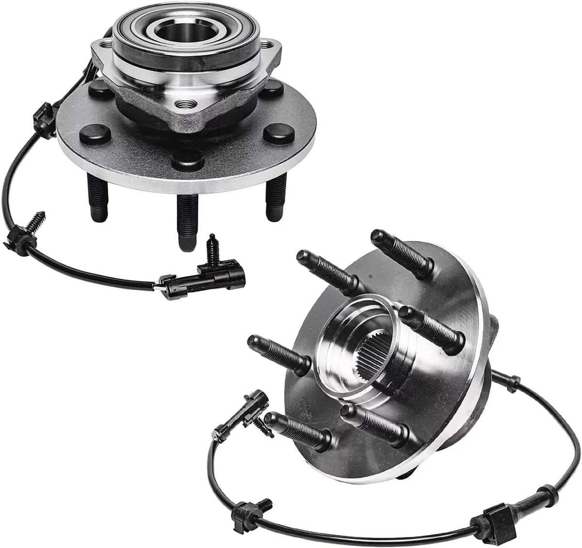 Control 4WD Kit Sierra 1500 Arms Detroit Lugnuts Suspension - w/Keys Hubs 2000-2006 Silverado + Wheel Replacement Tahoe Axle Front 24pc for Escalade