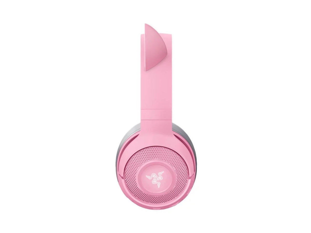 '- - Bluetooth Connection Custom-Tuned Powered Microphone Kraken Beamforming Razer Razer Quartz Latency Drivers - 40mm Edition: 5.0-40ms Chroma Pink - by Kitty BT Low