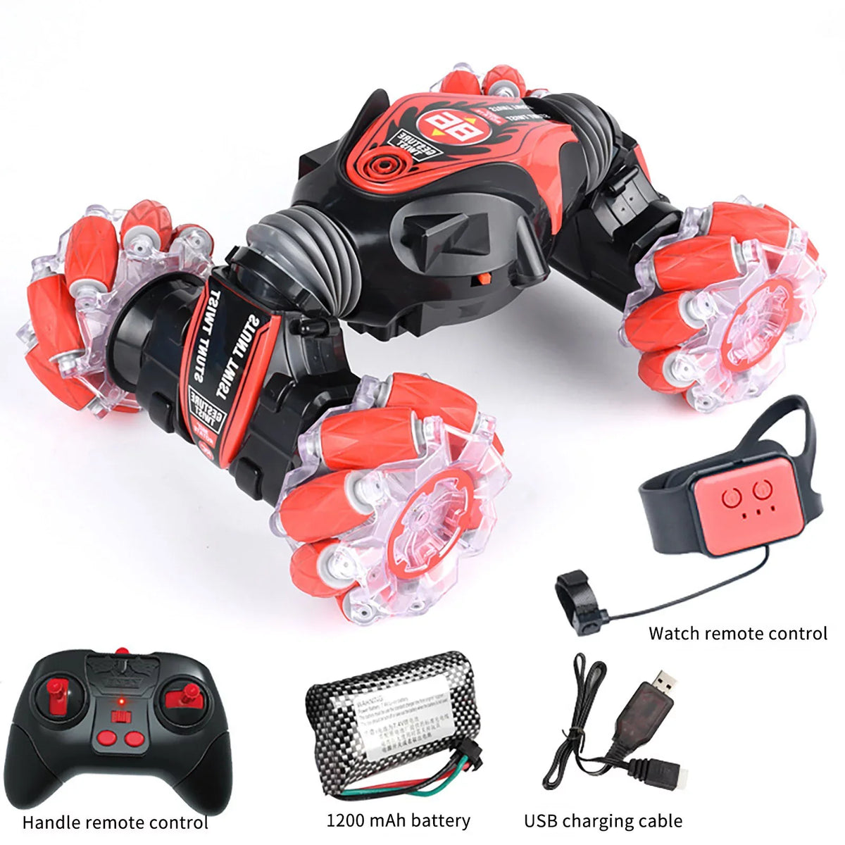 Drive, Car Toy & Birthday Girls Control With Toys Toddlers Four-Wheel Remote Off-Road Stunt 2.4G Car, Control Boys Sensing Stunt Gesture Sports For Remote Car Status