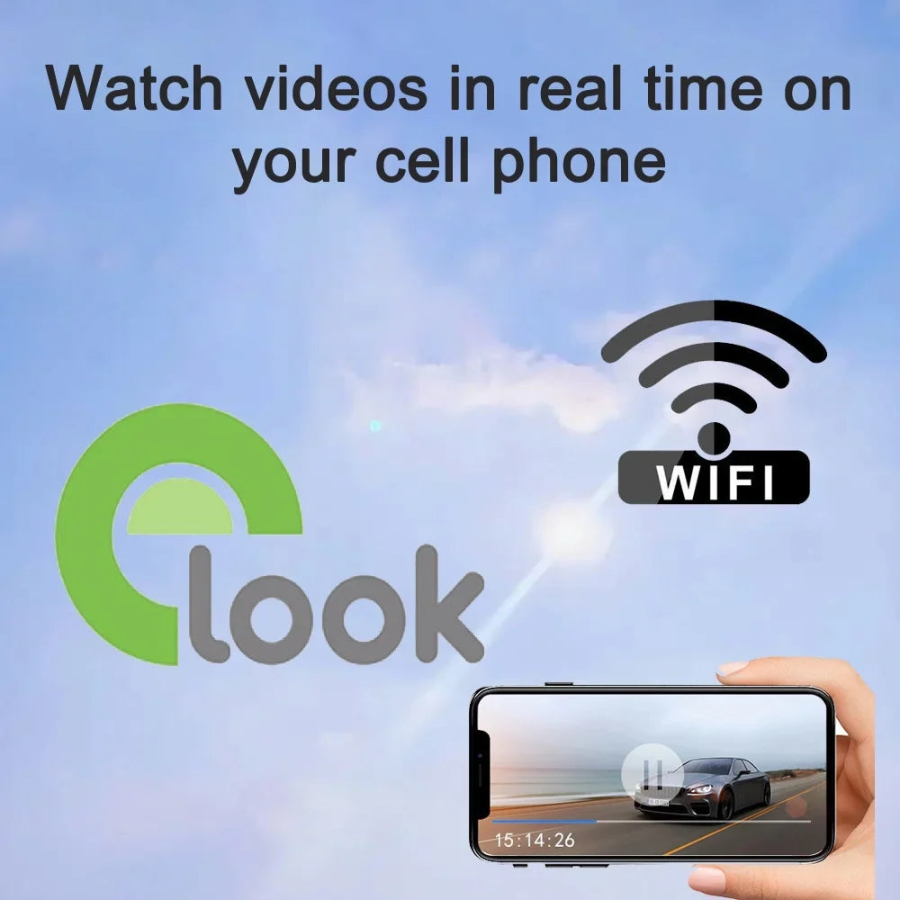 Car Dashcam Wide WIFI and Interconnection with moobody Auto Driving Angle Recorder Camera
