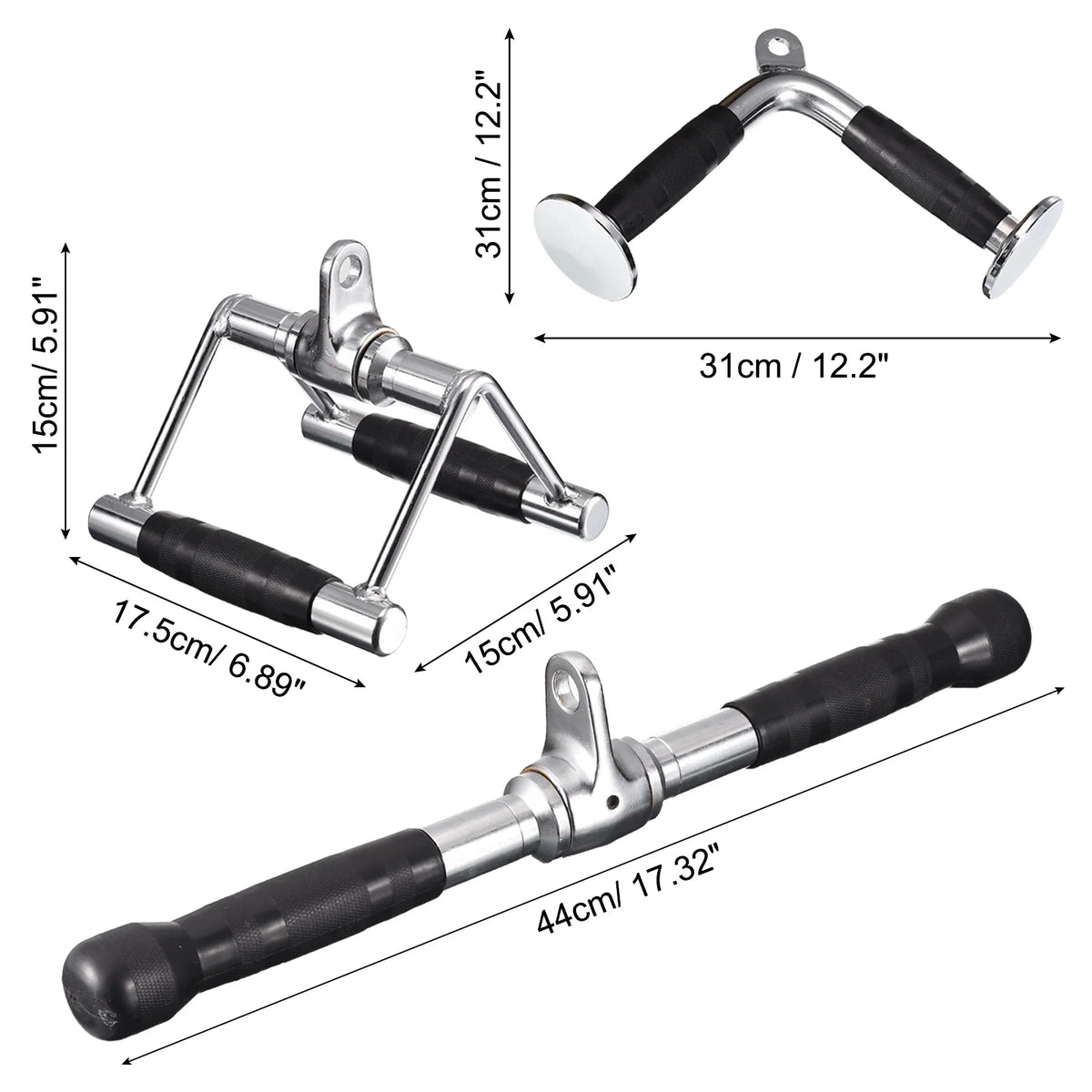 Machine Press for Attachment Down Accessories, Cable Silver Gym Tricep