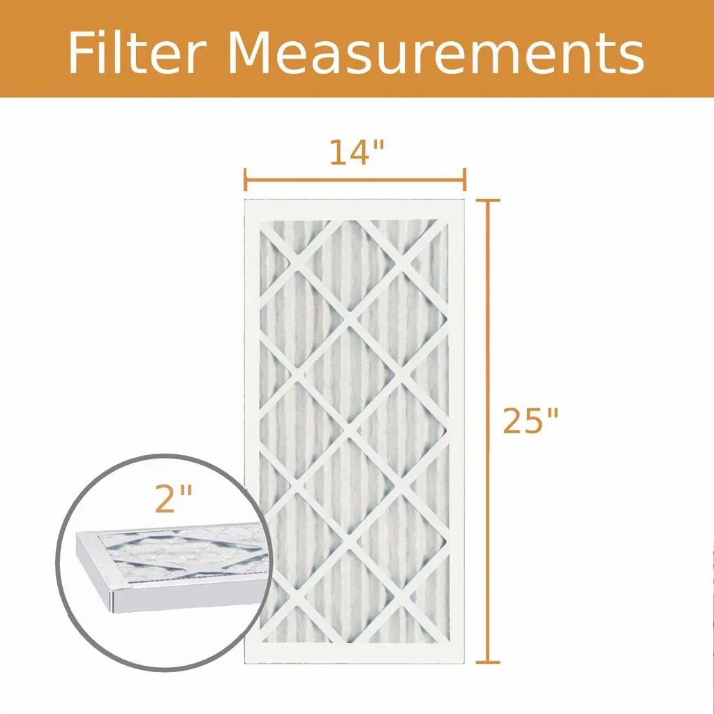 Pleat MERV (6 Key - Purolator 8 Filter Air Pack) 14x25x2