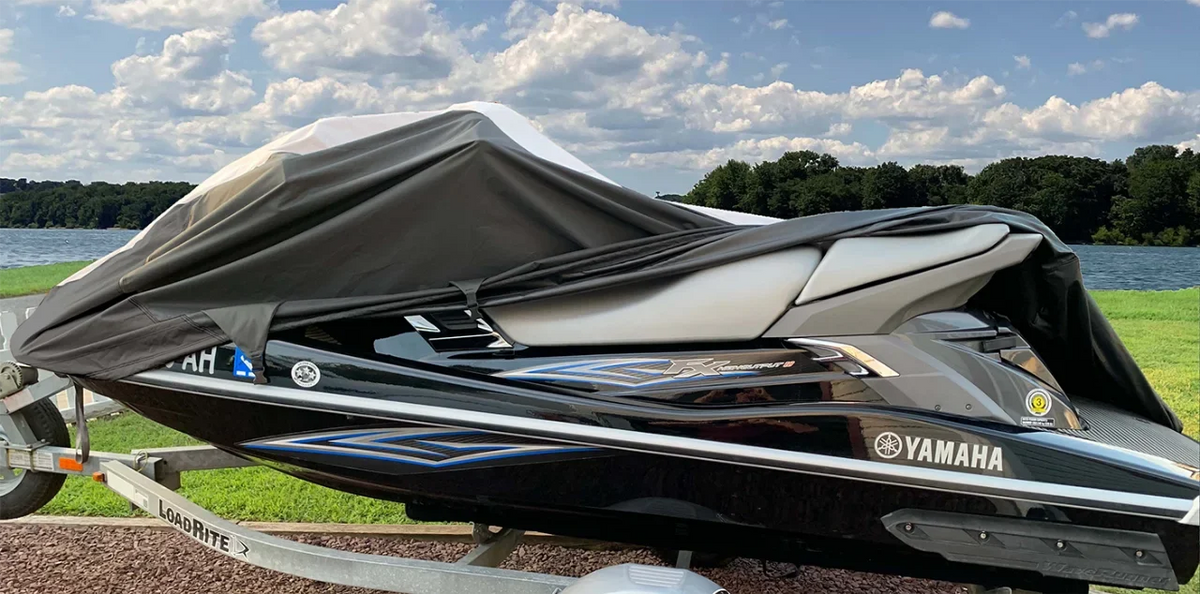 SKI 2001 COVER PWC Black/Grey SUPER Compatible HEAVY-DUTY JetSki PWC 1999 GENESIS 2002 JET 2000 POLARIS for Cover