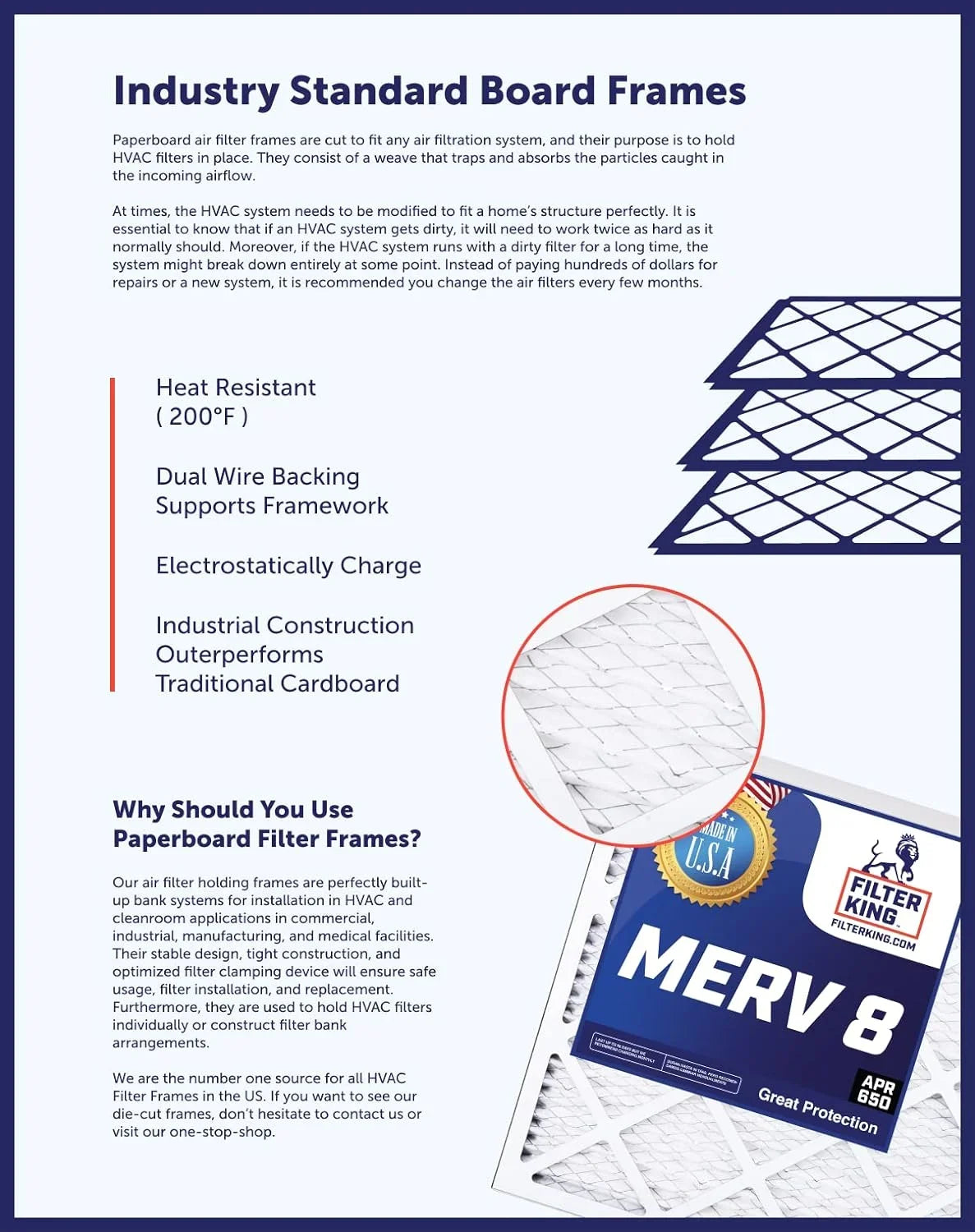 Furnace | HVAC King | Size: Filter A/C Pleated | MADE Air Actual 35x33.5x1 | x IN x 4-PACK USA 33.5 8 35 Filters Filter MERV .75"