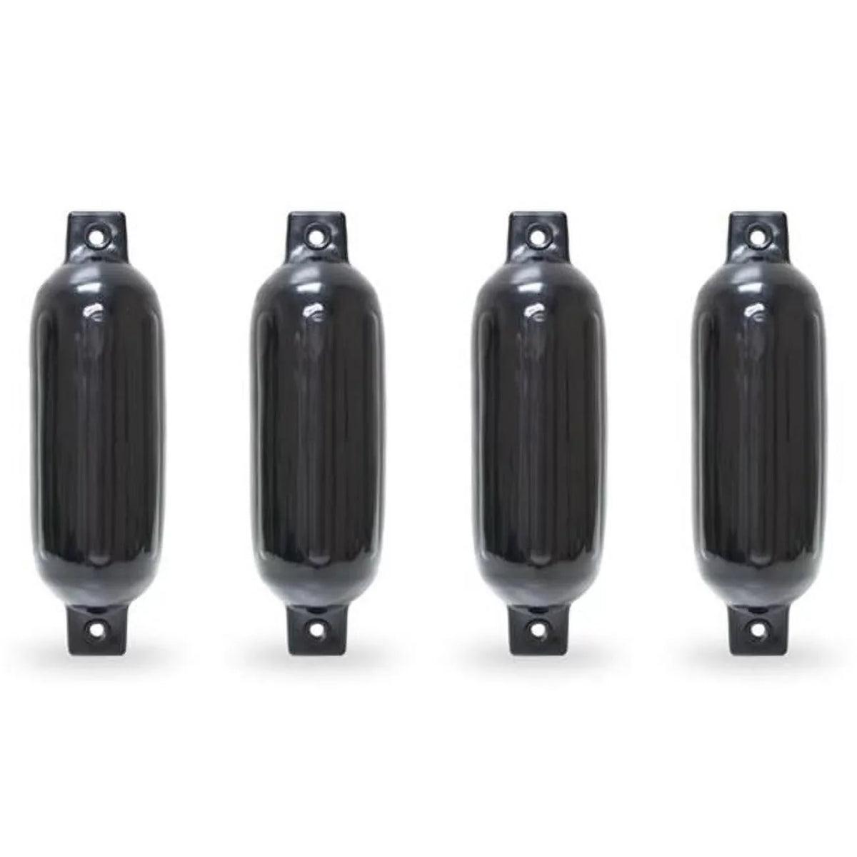16 Twin Pontoon - Piece Black Harbor in. North 4.5 4516TB Fender, Eye Boat Ribbed 4 East x