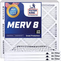 Filter | | 12 x x Size: HVAC IN .75" 43 8 Filters 4-PACK 12x43x1 Actual Pleated A/C Filter MERV | MADE Furnace King USA Air |