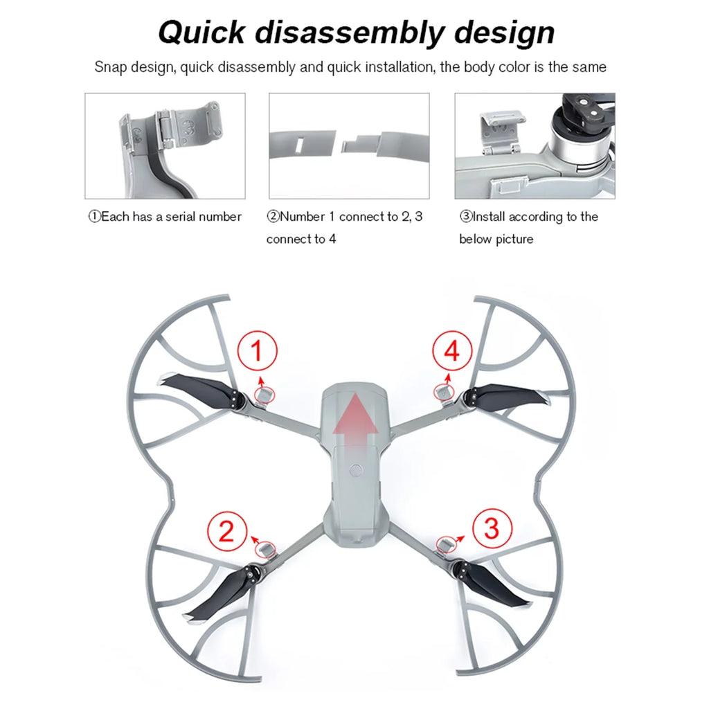 Compatible 2 2S/Mavic Removable Drone CACAGOO Air Propeller Accessories with Guards AIR Propellers Protector