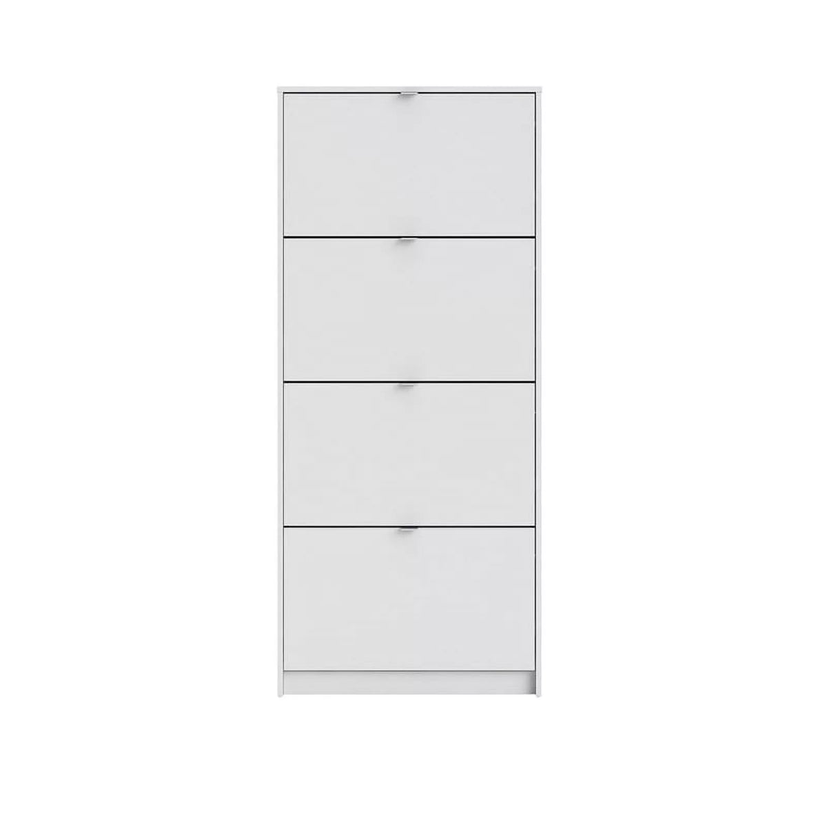 in Drawer Allora Cabinet 4 Contemporary Shoe White