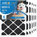 & MERV Air AIR. 6 Made to Eliminator AIRX Carbon 700 16x25x1 FILTERS 16x25x1 Filter AC FPR MPR Filter Furnace 8 by Odor Comparable Premium CLEAN 5 WICKED HVAC Pack Filters USA
