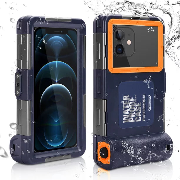 Protective for Snorkeling Sharp Photo Lanyard Surfing Inch all Phones Swimming Z2 6.9 Diving Video to Underwater Up Professional Waterproof Housing with UrbanX [15m/50ft] Case LCD And
