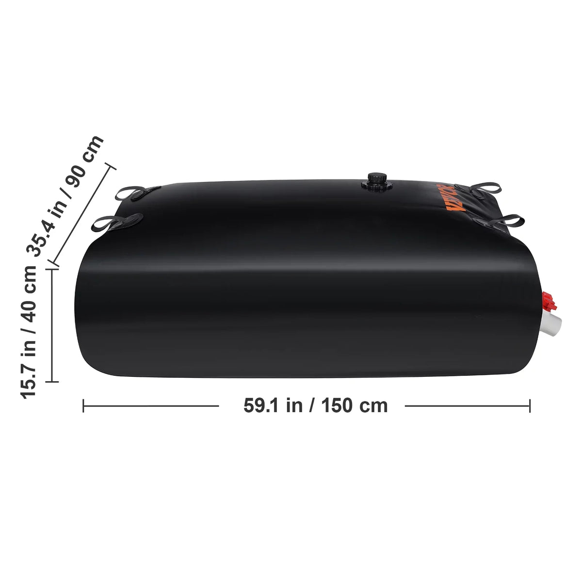 Bag,143 Kit,Water Water Storage Portable BENTISM Water Gallon Including Overflow Rainwater and PVC Capacity Large Bladder Storage Bladder Containers,1000D Spigots Tank Water