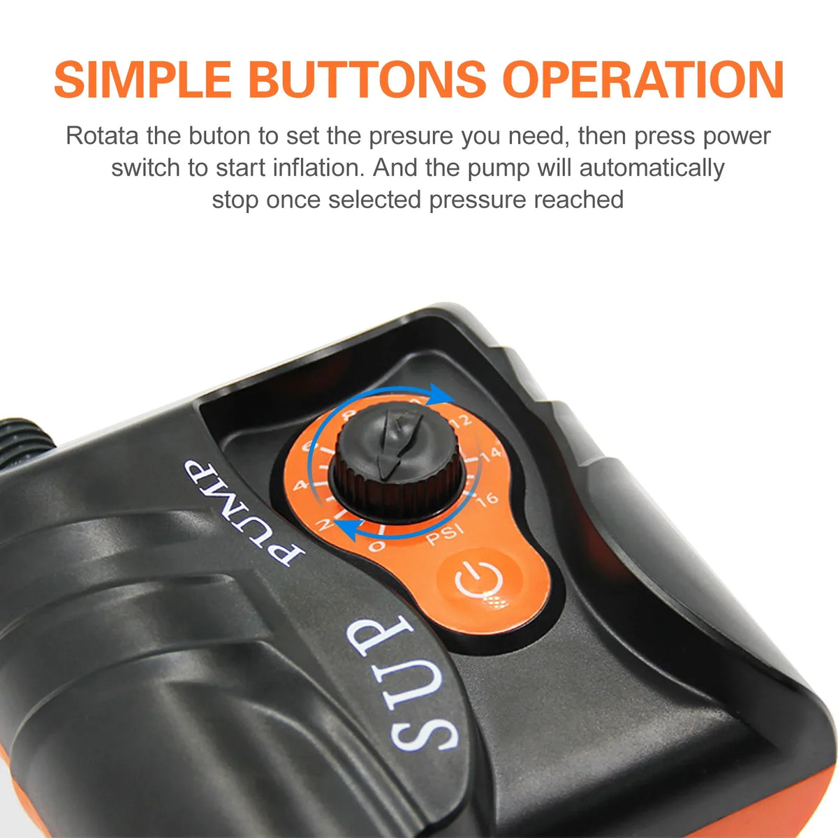 Pump and with EasytoUse Boats, 16 PSI Air Electric Nozzles 6 Edition Inflatables for