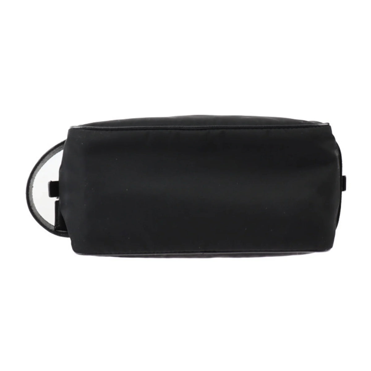 black (Good) handbag nylon PRADA Prada triangle bag hardware 2NA819 second Pre-Owned leather silver clutch logo