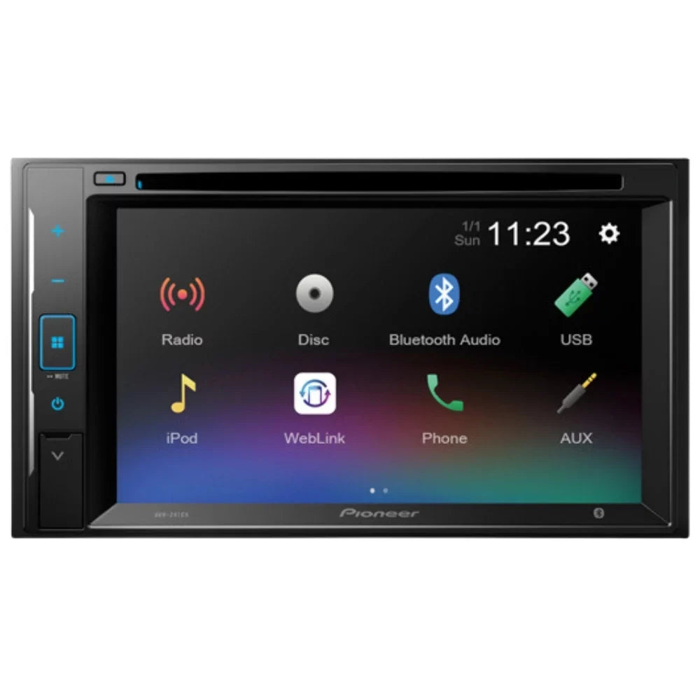 Media Receiver KIT4747 2002-2005 DIN with Digital Camera/Installation 2 Double Bluetooth/Backup W/ Door AM/FM Touchscreen Ford Stereo for Bundle Pioneer Kit/in-Dash 6.2" AVH-241EX Car Explorer DVD/CD