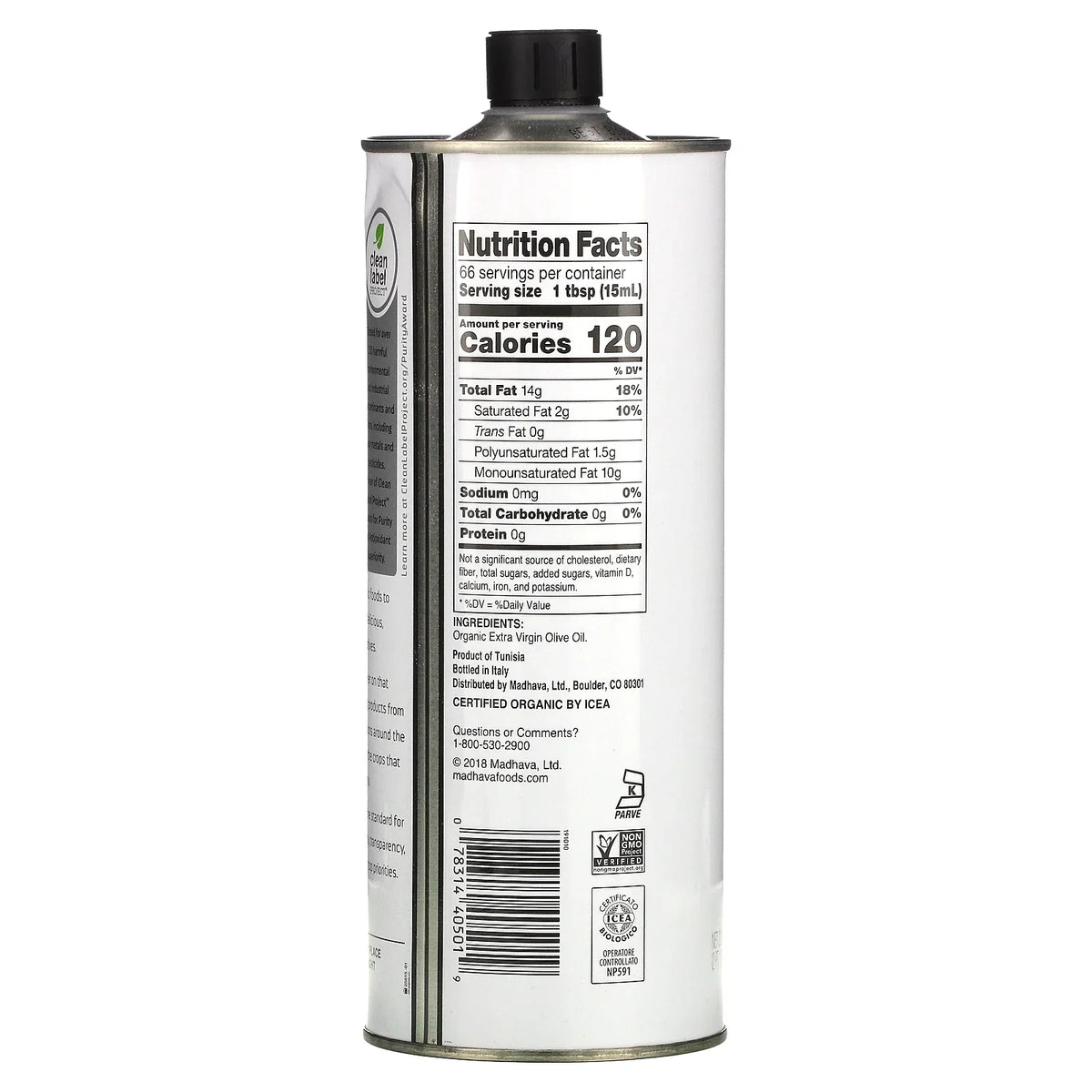 Olive Madhava Natural Extra 33.8 fl Oil, oz Sweeteners Organic Virgin