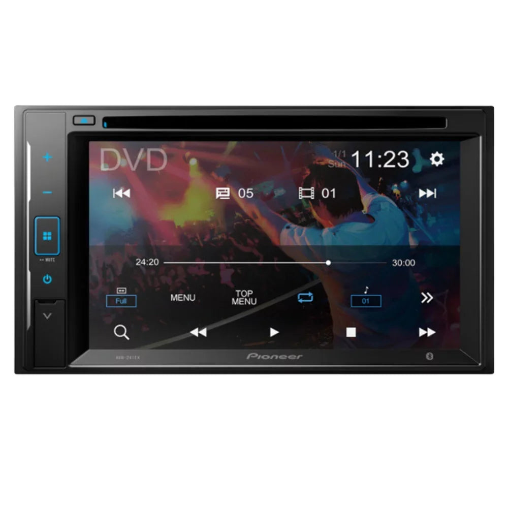 Media Receiver KIT4747 2002-2005 DIN with Digital Camera/Installation 2 Double Bluetooth/Backup W/ Door AM/FM Touchscreen Ford Stereo for Bundle Pioneer Kit/in-Dash 6.2" AVH-241EX Car Explorer DVD/CD