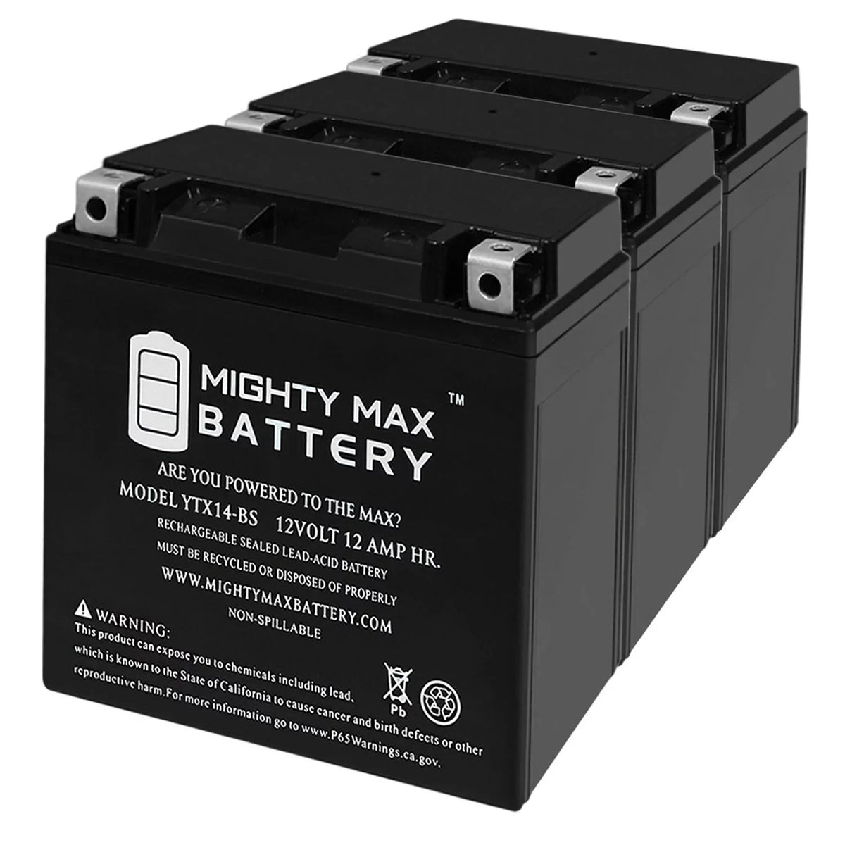 R, - YTX14-BS GT, BMW Replaces 3Pack GS, 07, Battery F800ST 17-18 ADV