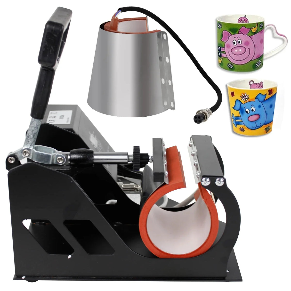 Machine ZENSTYLE Mug Heat Coffee Digital Sublimation 2 Cup Transfer Press 1 in