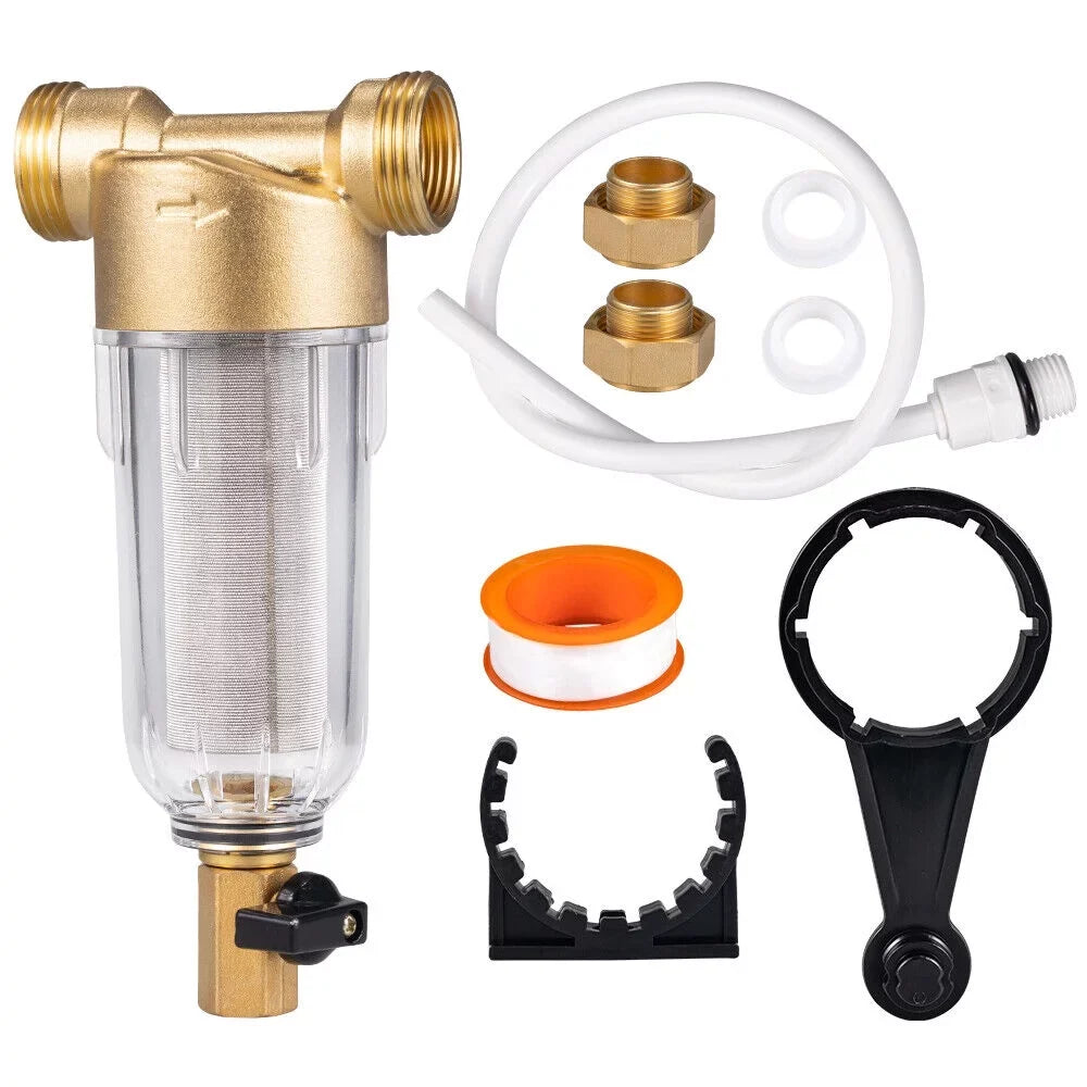 Filter Micron Spin 50 Water Sediment 2X System/whole House Water Pre-Filter Down