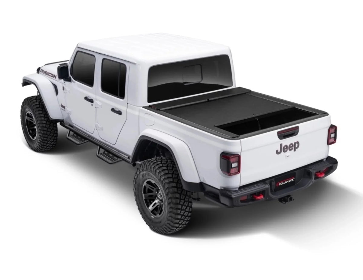 Bed 5' Retractable Rail M-Series (60") RealTruck LG496M System Tonneau w/o Select Roll-N-Lock Gladiator Bed Cover Truck | by Jeep 2020-2023 with Trail Compatible |