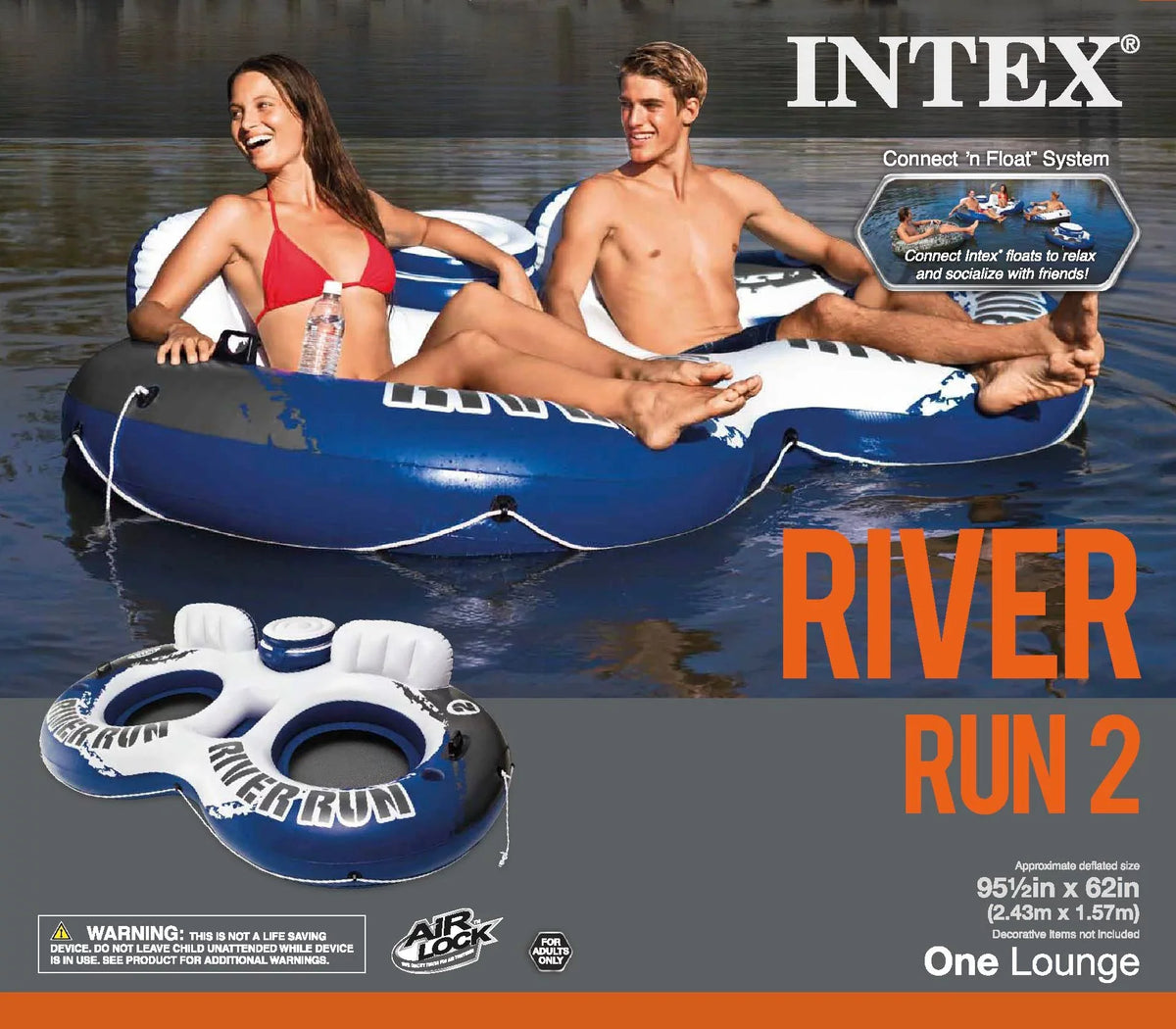 River Intex Person 2 Float Flag Person Float 2 II American & Run