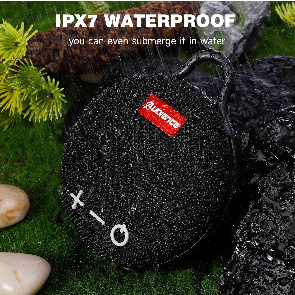 Bluetooth Beach, LG Big for Punchy Sound, Audience with Clip, UrbanX Black & Wireless Waterproof 5 Stylo 20H with Biking Boat, Pack 2 IPX7 Speaker Series Compact Speaker Playtime, Bass, Pool,