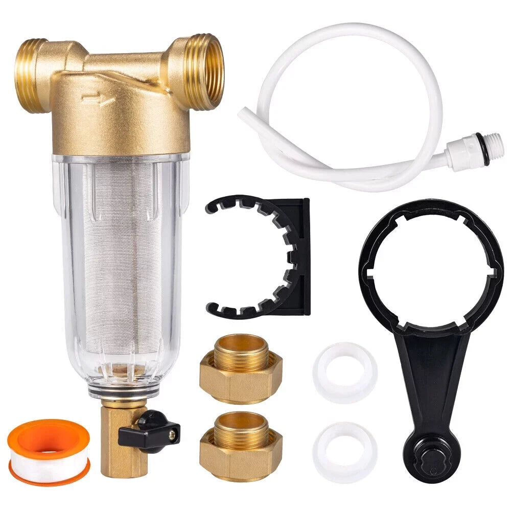 Filter Micron Spin 50 Water Sediment 2X System/whole House Water Pre-Filter Down