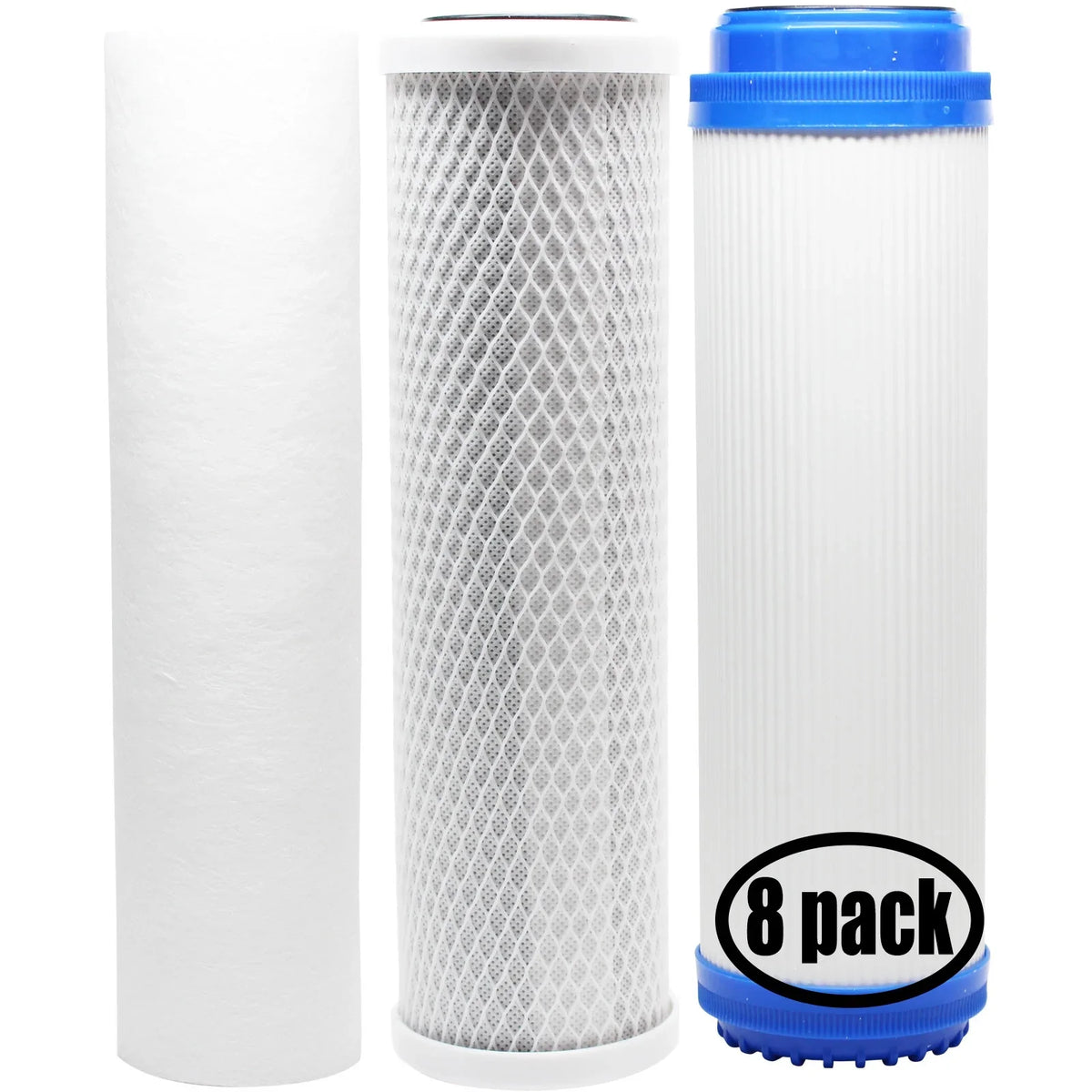 & Filter Filter, Block - System Filter Denali Hydronix Carbon RO for Brand for PP Sediment GAC Kit Includes - Replacement Filter 8-Pack Pure HF2-10CLBK38