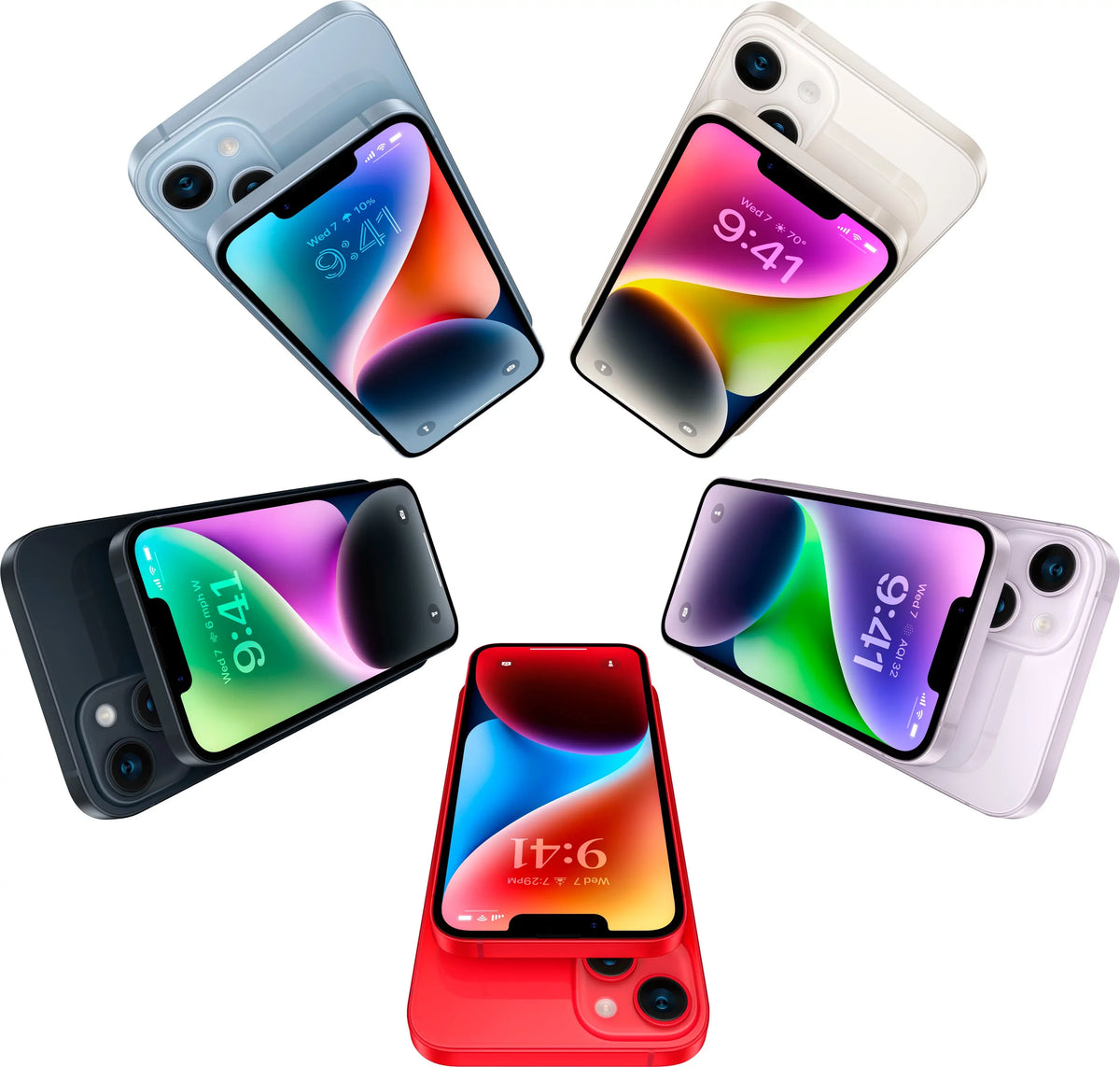 Restored Apple Plus (T-Mobile) 128GB 14 MQ3W3LL/ (Refurbished) Blue iPhone