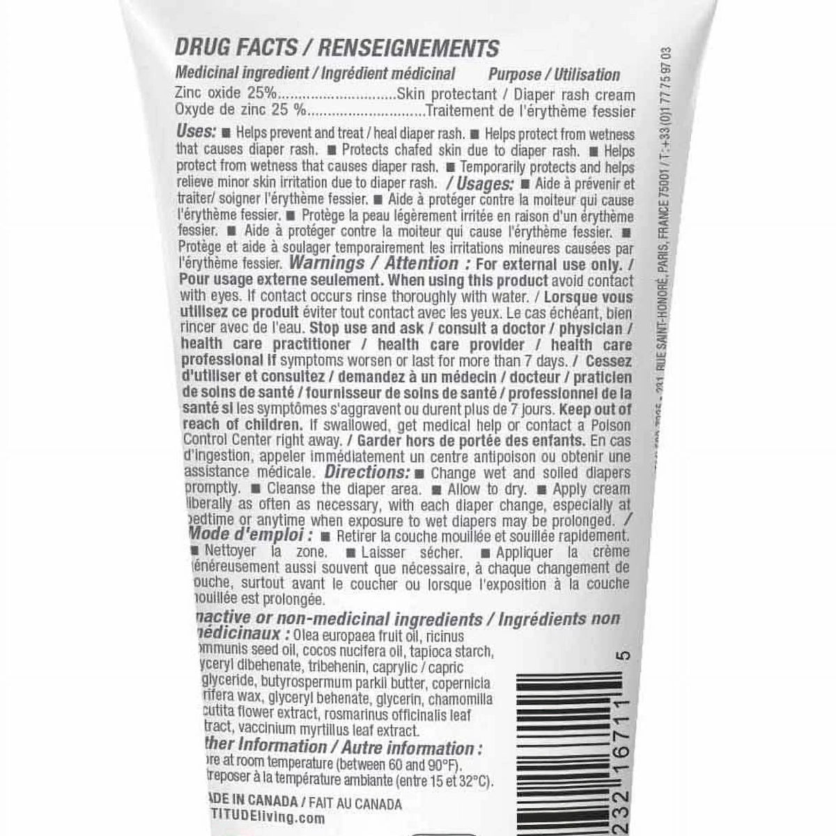 Cream and ATTITUDE Hypoallergenic, Fragrance-Free Moisture, Dermatologist Irritation leaves Diaper VERIFIED, Fluid (2,6 Zinc Rash Blocks Natural , , EWG , Tested Diaper Ounce) Baby Cream Prevents
