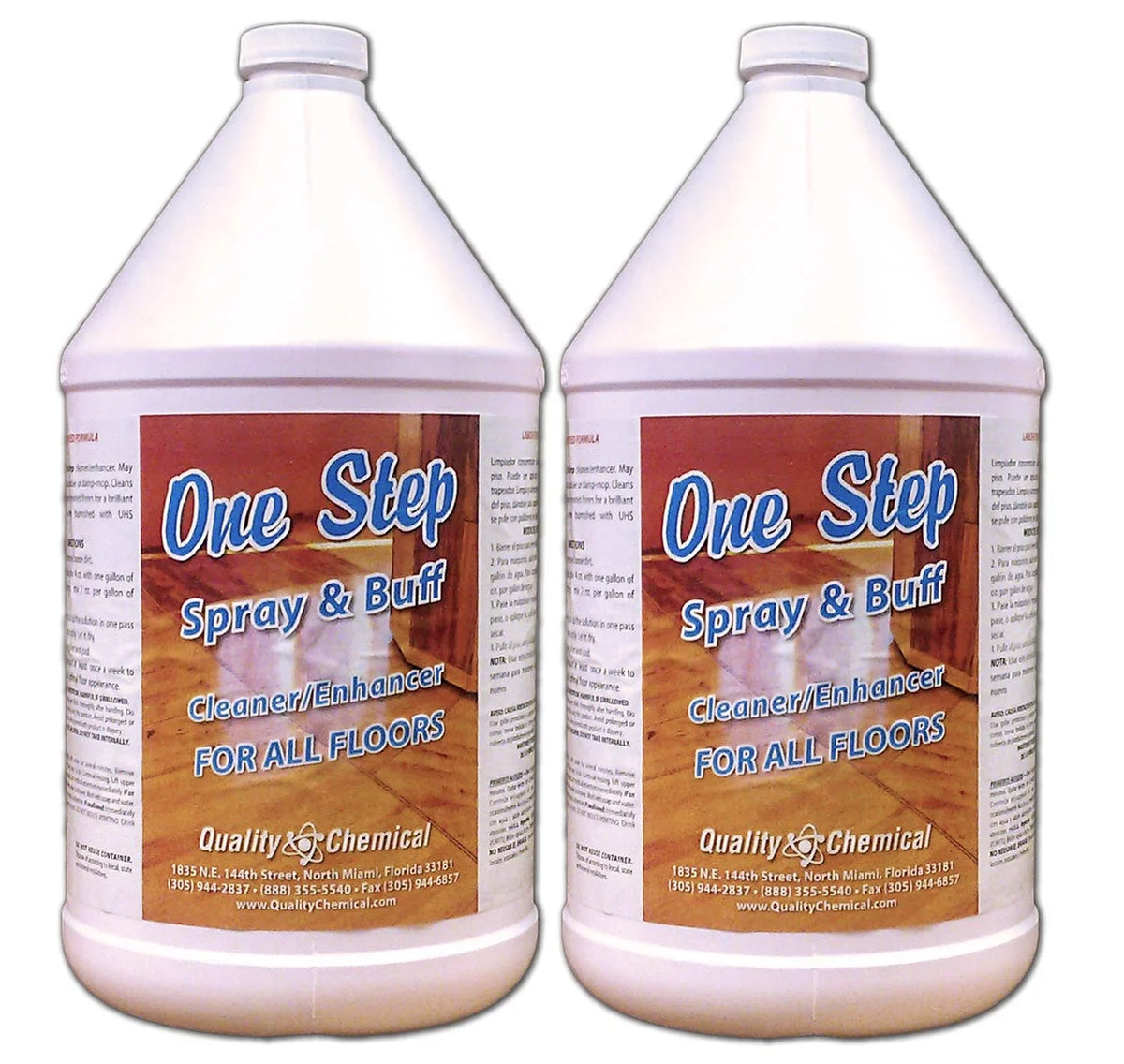 Buff Spray polishes - and - case & Step One -Floor Cleans 2 gallon Restorer
